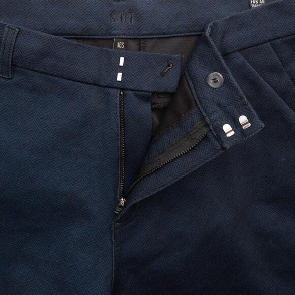 Kut From The Kloth Blue High Rise Fab Ab Design Trousers Pants Size 16 - Picture 6 of 13